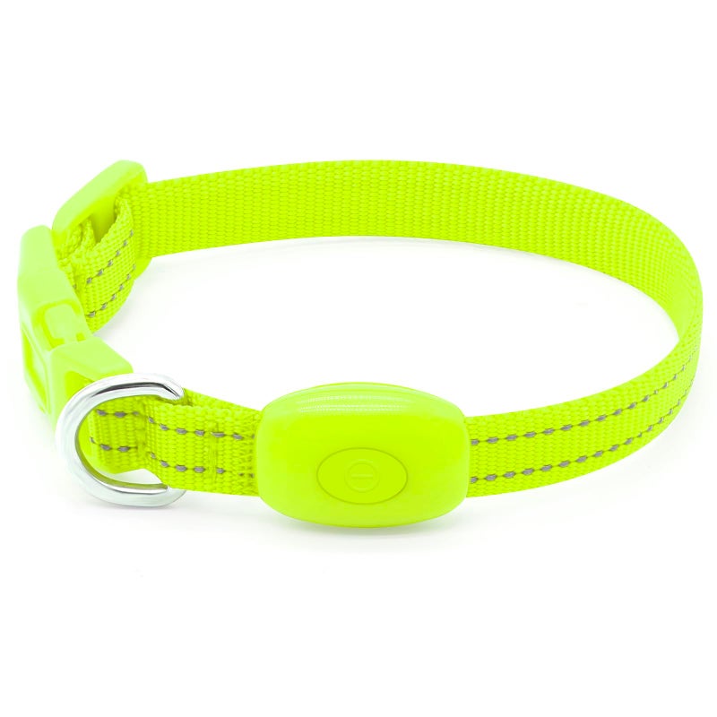 Candofly Light Up Dog Collar - LED Dog Collar Rechargeable - Glowing Puppy Collar Dog Lights for Night Walking (X-Small, Neon Green) - Image 2